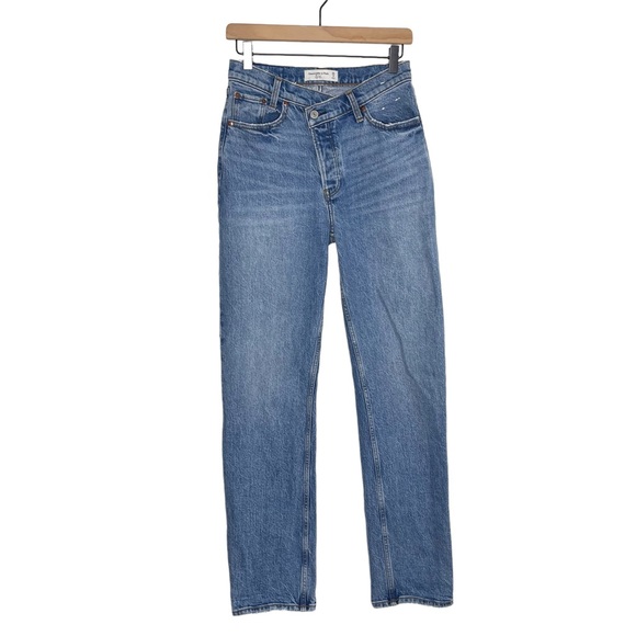 Abercrombie & Fitch | Jeans | Abercrombie Fitch High Rise Dad Jean 25 Long Criss Cross Waistband 
